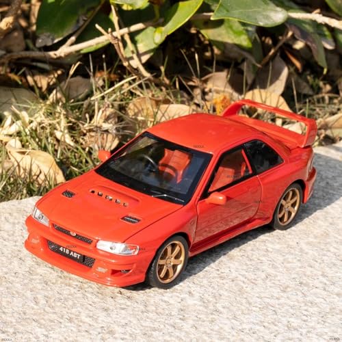 Image of FEXXA 1 /32 Compatible for Subaru Impreza WRX STI Model Car, Pull Back Diecast Collectible Car Toy with Sounds & Lights for Kids Boys Girls and Adults, Gift (RED)
