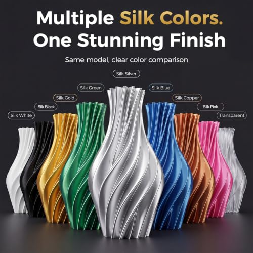 Image of 3D Printer Filament Bundle, 4 Pack*250g PLA Filament(Yellow+red+Blue+Green)