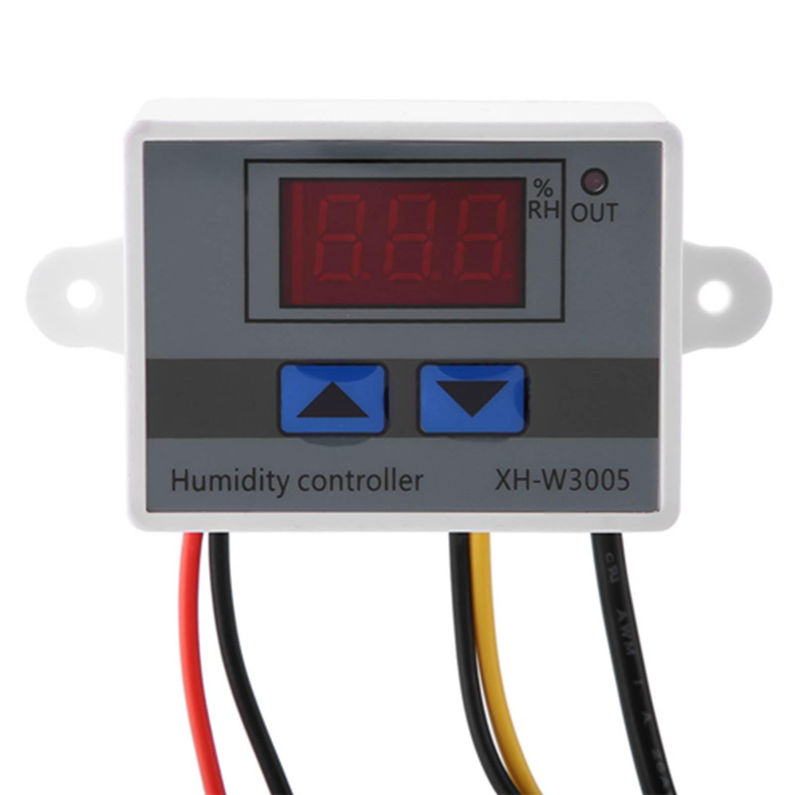 Cocoarm Higrómetro Digital XH W3005, Sensor de Control de Humedad con Precisión del 0,1%, Uso Versátil para el Hogar y el Invernadero (220V)