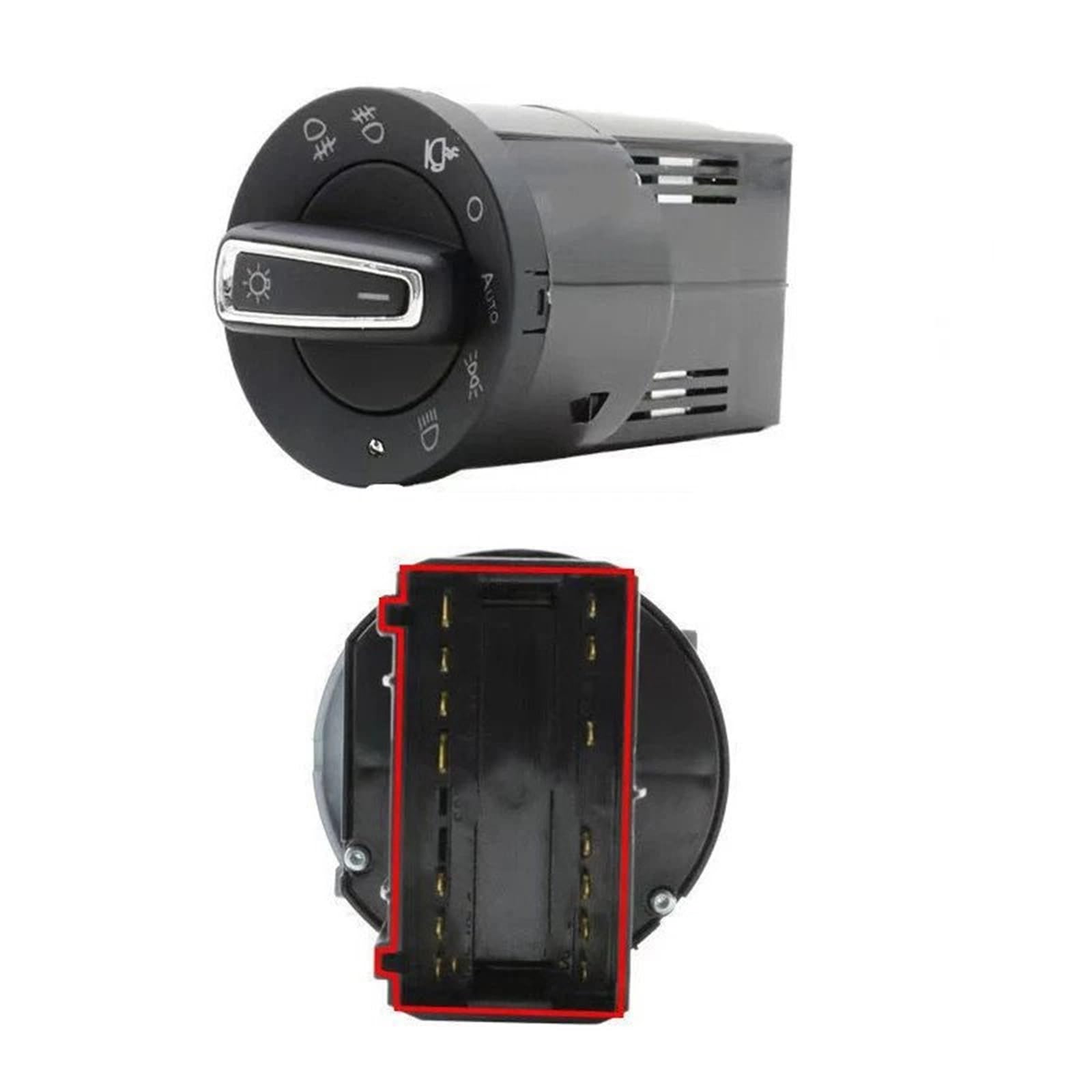 Dla VW dla Gol 5U MK3 2012 2013 2014 2015 2016 Auto Przełącznik reflektorów Akcesoria samochodowe Przełącznik świateł reflektorów