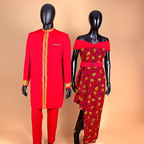 African Couples Clothes Bazin Riche Dashiki African Dresses for Women Match Men Outfits Top and Pants Sets2