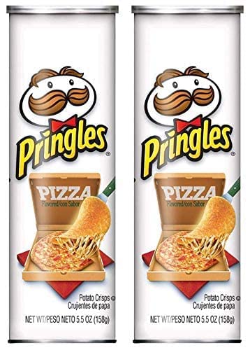 Image of Pringles Pizza Potato Chips, 158g (Pack of 2)