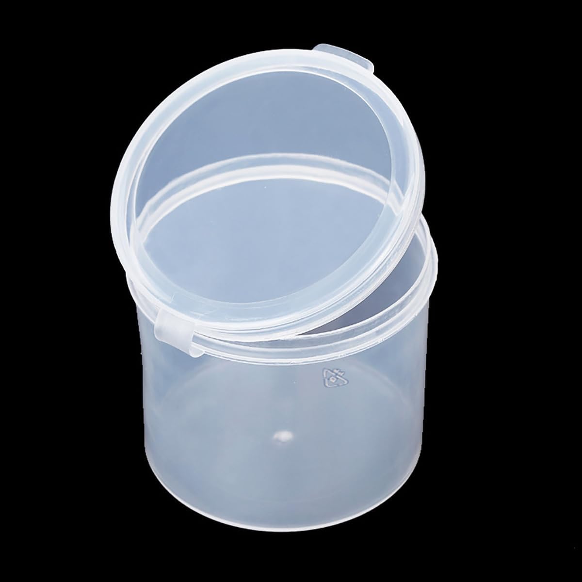 12 Pcs Clear Round Plastic Storage Containers Jar 3.72 oz - D/2.36 x H/2.13 in, Clear Round Bead Storage Containers for Storage of Small Items, Craft, Beads, Jewelry, Small Parts
