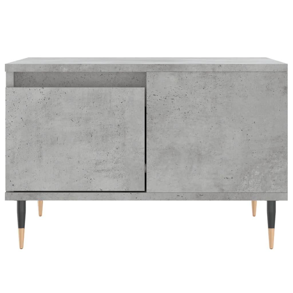 Homgoday Tavolino da caffè grigio cemento, 55 x 55 x 36,5 cm, tavolino da tè per soggiorno, sala d'accoglienza degli ospiti, camera da letto e ufficio 446 mobili