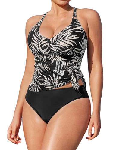 CUPSHE Tankini Set Surplice V Neck