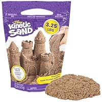 Kinetic Sand, 3.25lbs Beach Play Sand, Moldable Sensory Toys for Kids, Resealable Bag (Packaging May Vary), for Ages 3 and up