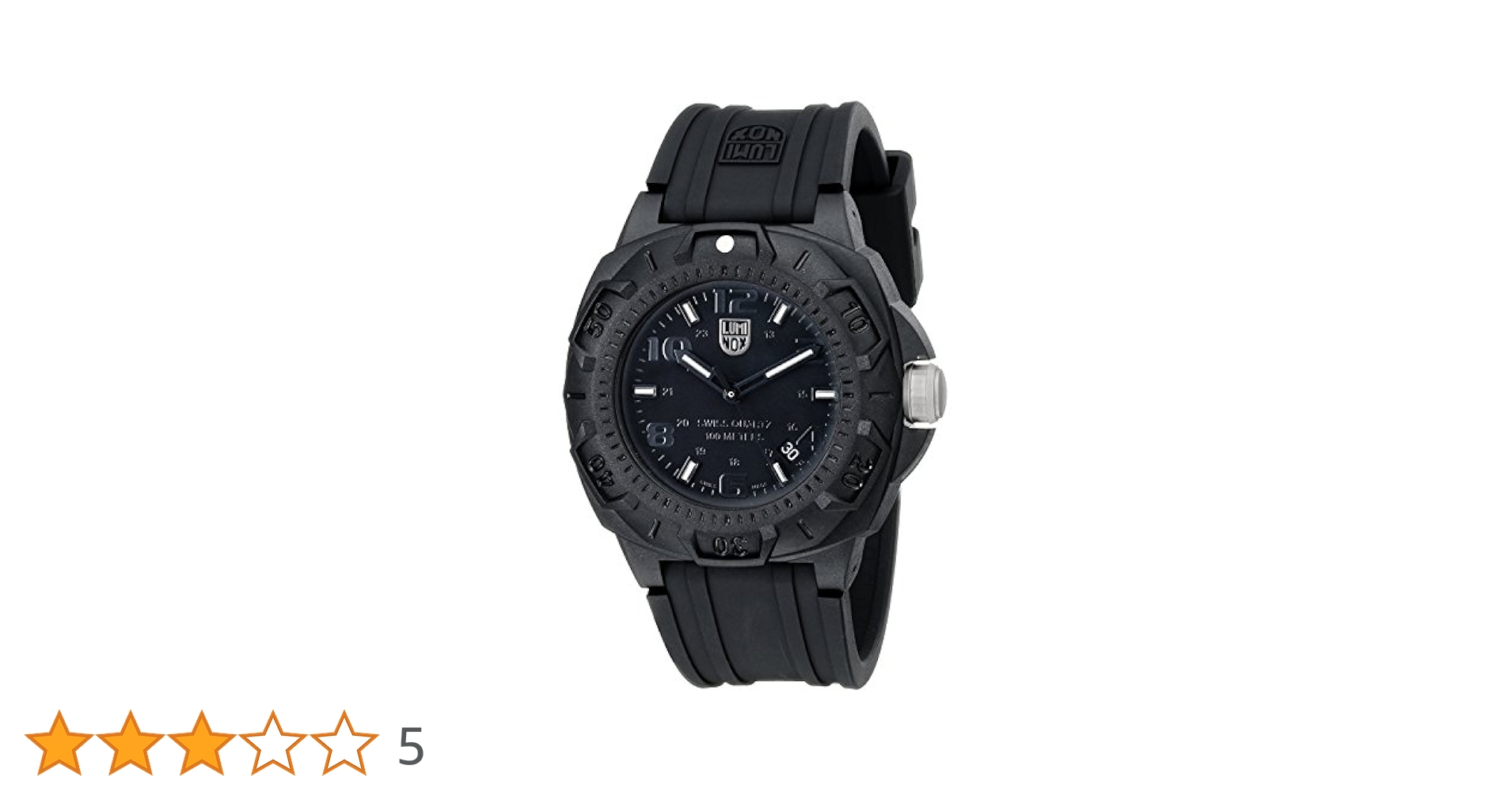 売*！様 LUMINOX 0201 ブラックアウト Men's Luminox Sentry Blackout Military Diver's Watch 0201.BO