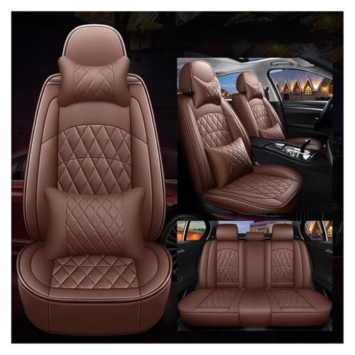 Housses de siège en cuir marron luxe pour Classe A W177 et Classe B