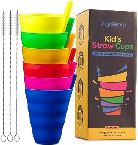 Cuddly Hippo Copos Infantis - Kit 12 Cores, BPA Free, Lavável Lava-Louças E Micro-Ondas