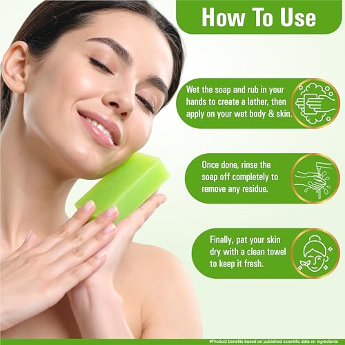 Image of Multani Natural Aloe Vera Soap For Bath (125 Gm - Pack Of 3) | Helps In Reducing Acne | For Deep Hydration & Glow | For Pigmentatio & Sun Damage | Helps Rejuvenate Dull & Tired Skin | Paraben Free | Clinically Tested | For All Skin Types | Soap Bar For Men & Women