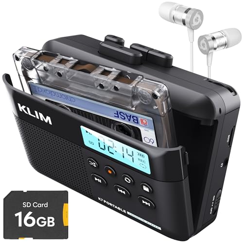 KLIM K7 Cassette Tape Player with Fusion Earphones -...