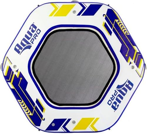 Aqua Pro APR20922 - Muelle hexagonal inflable para 6 personas con bomba y mochila, 10 pies