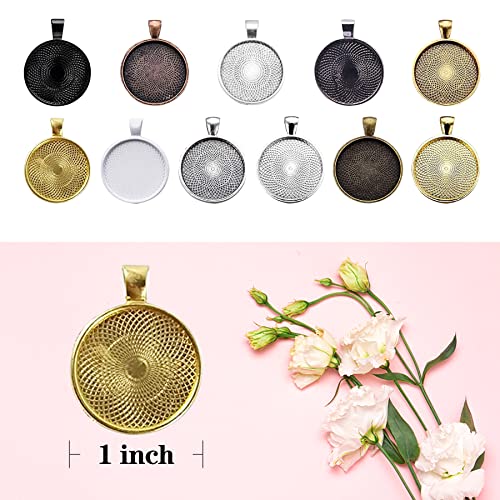 50% Off 110Pcs Alloy Pendant Trays for DIY Jewelry Making - Image 2