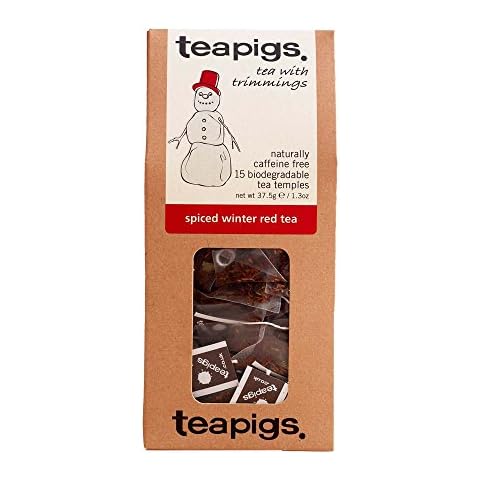 Teapigs Spiced Winter Red Herbal Tea Bags With Whole Spices (1 Pack Of 15 Teabags) Rooibos Herbal Tea Base | Naturally Caffeine Free Redbush Tea Cover
