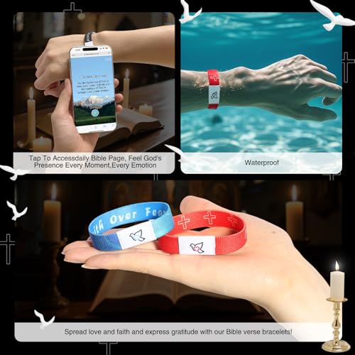 5 Pulseras con Versículos Bíblicos Diarios Inspiradoras miniatura 3