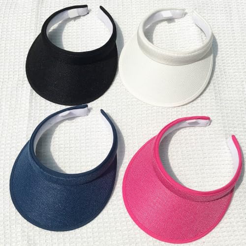 Image of 3 Pieces Clip On Visors Women Men Visor Sun Hats Hat Outdoor Sports Golf Beach Travel Tennis Cap