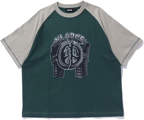 （02:30時点） [エクストララージ] カジュアル PEACE MAKERS HEAVYWEIGHT RAGLAN S/S TEE メンズ GREEN