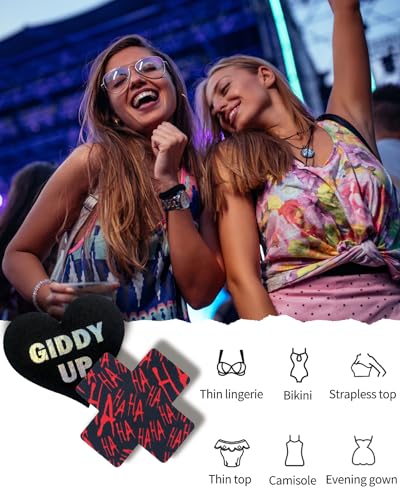 Image of CICKEE Nipple Pasties Black 9 Pairs Rave Pack Nipple Covers Stickers for Rave, Music Festivals, Beach or Daily Wear