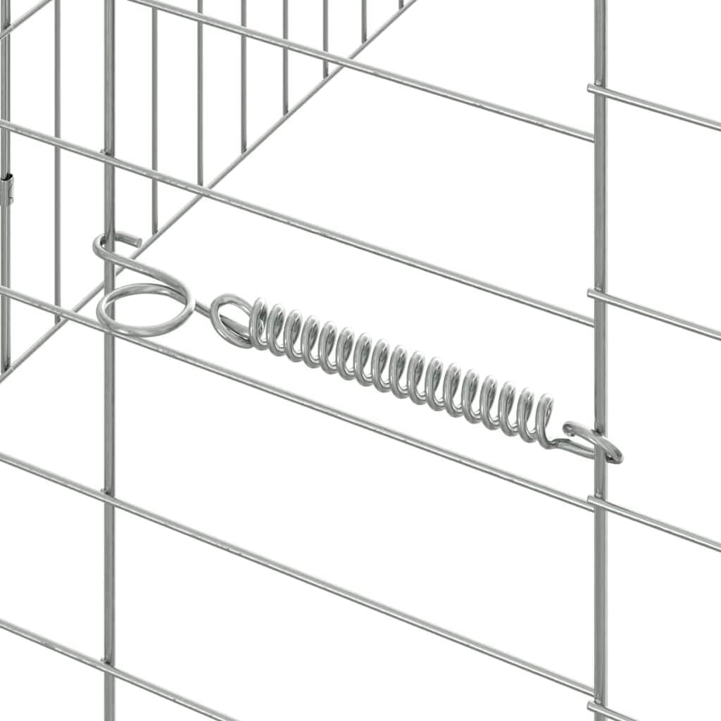 Hasenkäfig Silber 600 x 78 x 78 cm Verzinkter Stahl