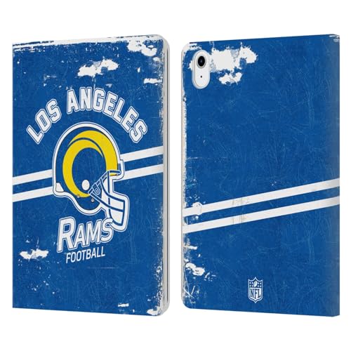 Protège écran iPad Air 11 Los Angeles Rams anti rayure étui portefeuille cuir NFL
