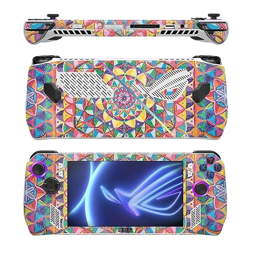 Image of MightySkins Glossy Glitter Skin Compatible with Asus ROG Ally - Rainbow Kaleidoscope | Protective, Durable High-Gloss Glitter Finish | Easy to Apply