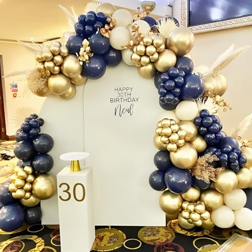 Image of Voircoloria Metallic Gold Balloons, 66pack 12inch Chrome Gold Latex Party Balloons for Graduation, Wedding, New Year, Birthday, Baby Shower, Anniversary Party Decorations