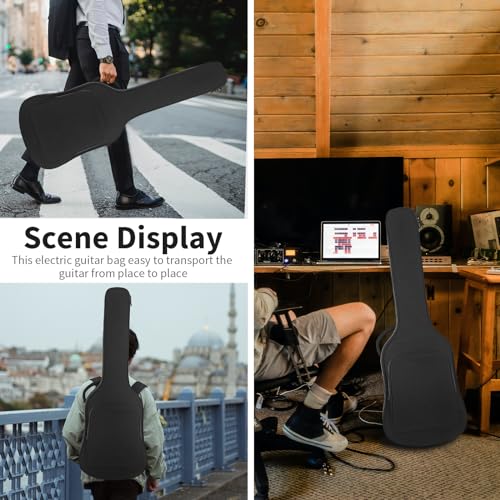image for Muscab Electric Guitar Case 39 Inch Electric Guitar Bag 7mm Padding Wa
