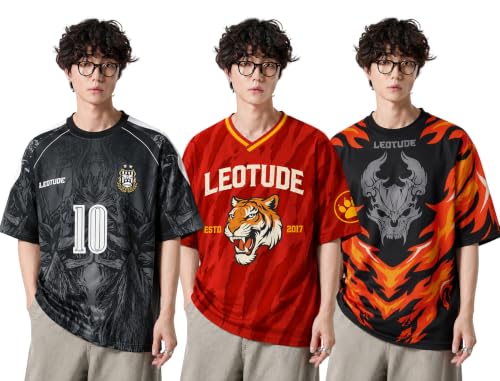 LEOTUDE Store LEOTUDE Men's Oversized Graphic T-Shirts Combo Pack of 3 - Image 2