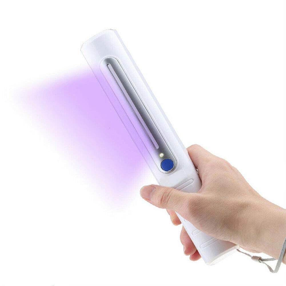 Varita desinfectante de luz ultravioleta, esterilizador portátil de luz ultravioleta, lámpara esterilizadora ultravioleta portátil de 4 w para hotel, hogar, baño, coche, cocina, área para mascotas