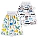 FLYISH DIRECT Baby Trainingshose High Waist Cotton Sleepy Windelhose Urinpolster Klimmzüge Lernhose Potty Underwear Windelunterwäsche 2 Stück, 4-8 Jahre, L(4-8T)