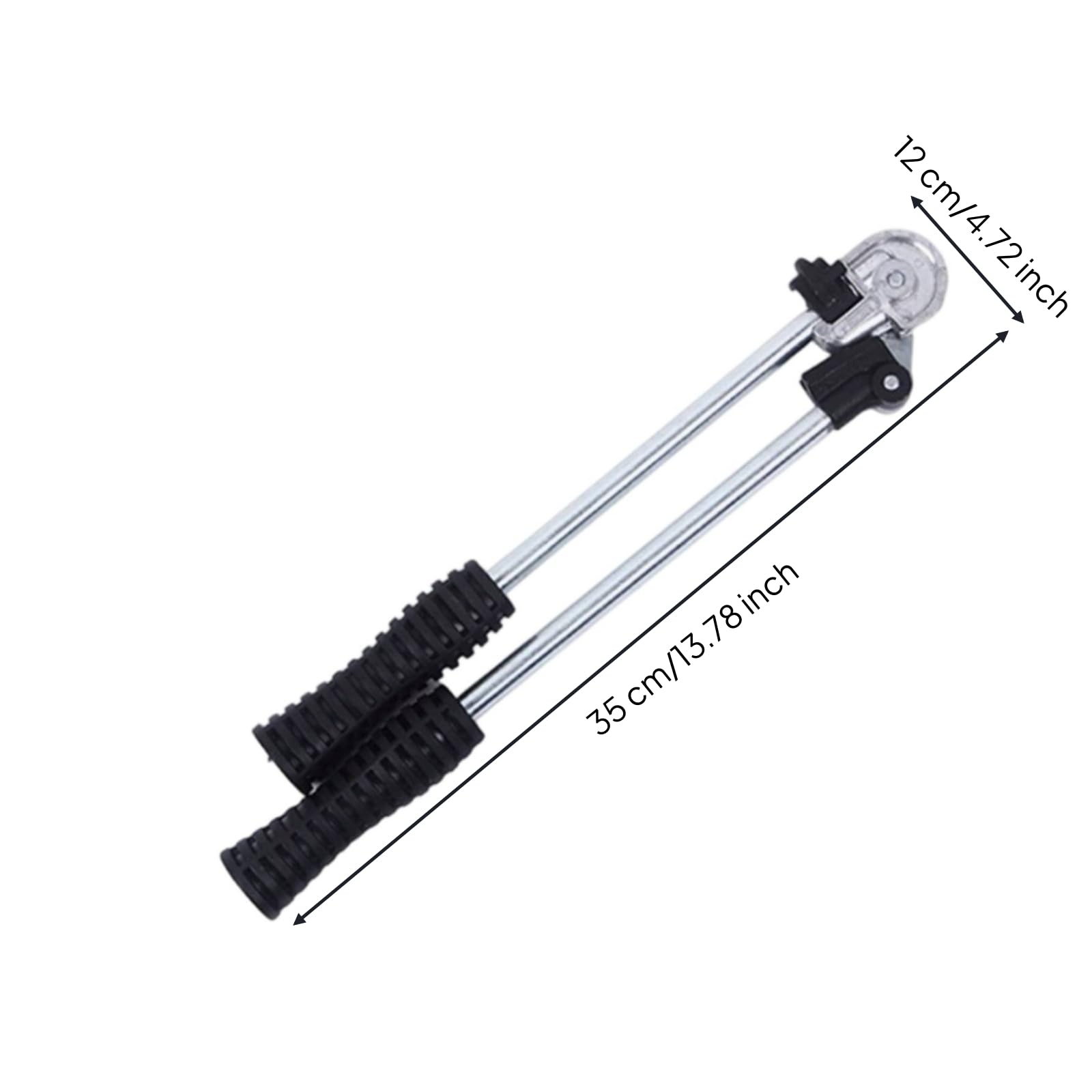 Curvadora Tubos Manual Portátil Curvadora Manual con Empuñaduras Estriados Resistente Herramienta Doblado Metal para Instaladores, Fontaneras, 10mm