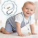 Silicone Baby Rosary with Cross, Baptism Gift Baby Rosary Teether for Boy Girl Kids, My First Rosary Catholic Religious Gifts Christian First Holy Communion Party Decorations, Blue