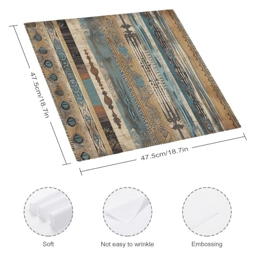 Servilletas de Tela Cuadradas de Poliéster 47.5x47.5 cm Pack 4 miniatura 2