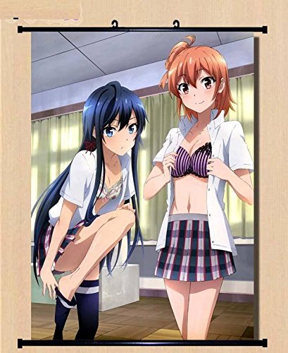 CoSmileHome Decor Anime My Teen Romantic Comedy Snafu/My Youth Romantic Comedy is Wrong as I Expected Yukinoshita Yukino Hachiman Hikigaya Scroll Poster 23.6x31.5 Inches-022L