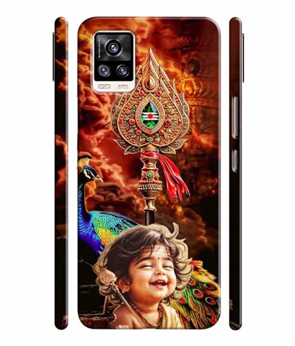 Image of Lord Murugan God Kartikeya Printed Hard Back Case Cover & Compatible for Vivo V20 Pro (Multicolor) - D1804