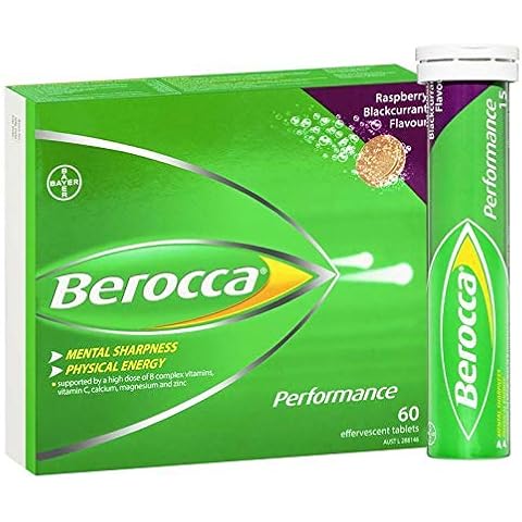 Berocca Energy Vitamin Raspberry Blackcurrant Effervescent Tablets 60 Pack Cover