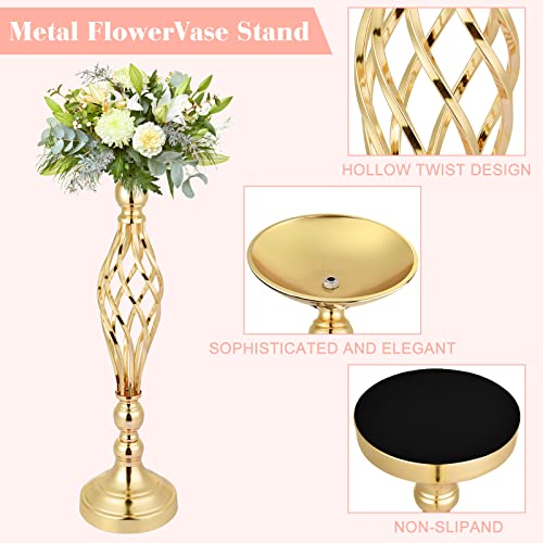 10 PCS Gold Flower Stand Centerpiece, Wedding Table Gold Flower Stand Vases Centerpiece Decorations for Wedding, Birthday Party and Other Holiday Event - Image 6