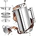 JINYOMFLY French Press Caffe, Caffettiera francese in acciaio inox, Caffettiera a Stampa Francese, Caffettiere Francese Coffee Press Macchina da Caffè con Filtro, Mantiene caldo il caffe (350ML)