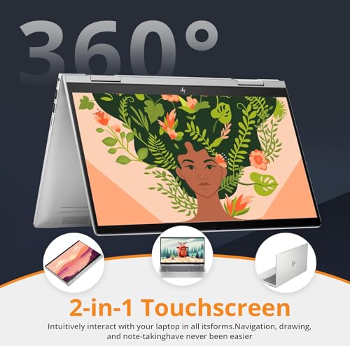 Image of HP Envy x360 Laptop, 16 inch 2-in-1 Touch-Screen Laptop, AMD Ryzen 7 8840HS (Up to 5.1 GHz), 16GB RAM, 1TB PCIe SSD, Copilot Key, 5MP IR Camera, Wi-Fi 6E, Windows Home, W /Mouse pad ()