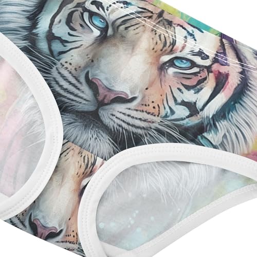 Cotton Girls Underwear Toddlers Vibrant Painting Tiger Butterfly Girl Panties Cute Aesthetic Undies Kids Briefs 2t4