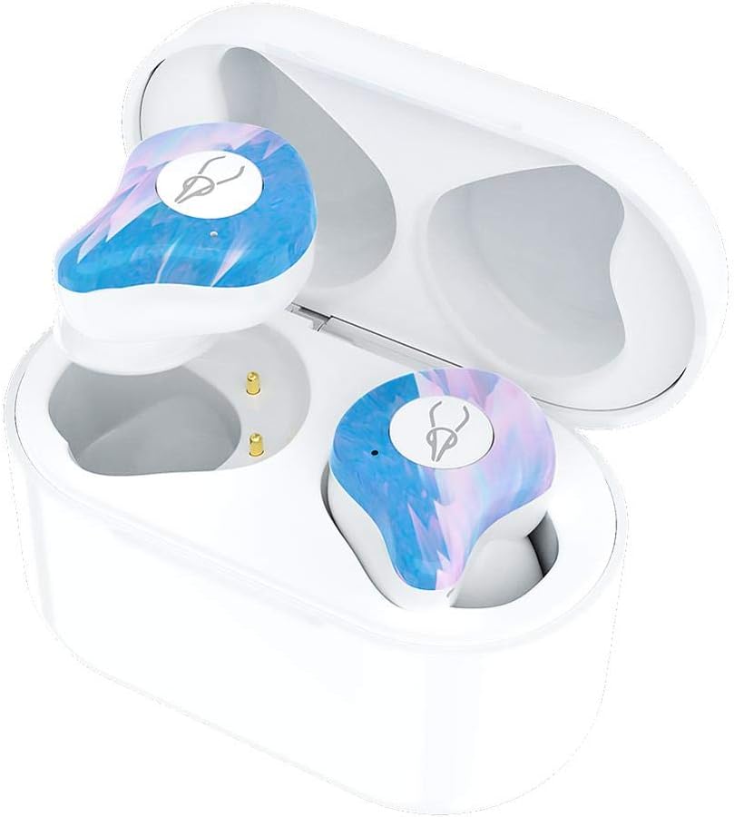 Sabbat X12 Ultra 5.0 Bluetooth Headset Earbuds Camouflage Pattern Fashion Leisure in-Ear Sports Bluetooth Headset for iPhone Samsung iPad Android (Advanced Stone)