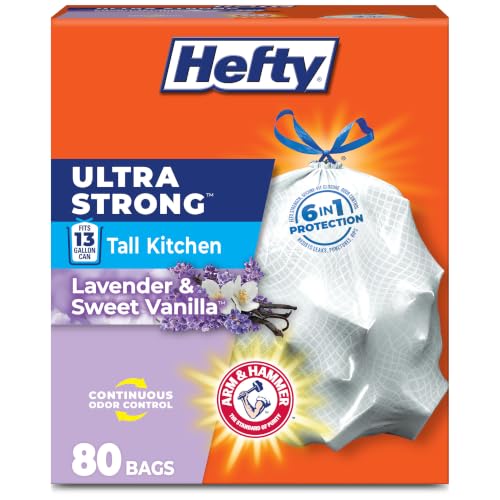 Hefty Ultra Strong 13 Gal Kitchen Trash Bags...