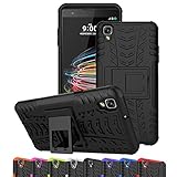 LG Tribute HD Case, LG X Style Case, LG Volt 3 Case, Ueokeird Hybrid Dual Layer Armor Protective Phone Case Cover with kickstand for LG X Style / Volt 3 / Tribute HD (black)