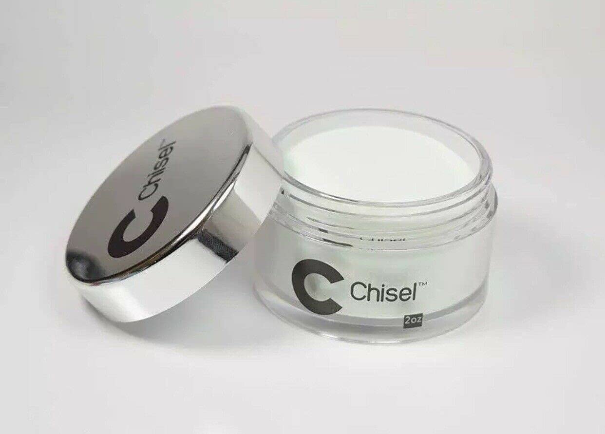 Chisel Nail Art 2 in 1 Acrylic/Dipping Powder 2 oz - DIP WHITE