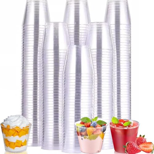 Kjzeex 100 Piezas vasos chupito plastico, chupitos de plástico transparentes, vaso hechos de plástico PS, 30ml/ 3 cl, Ecológico, para Fiesta, Bodas Cumpleaños y Navidad