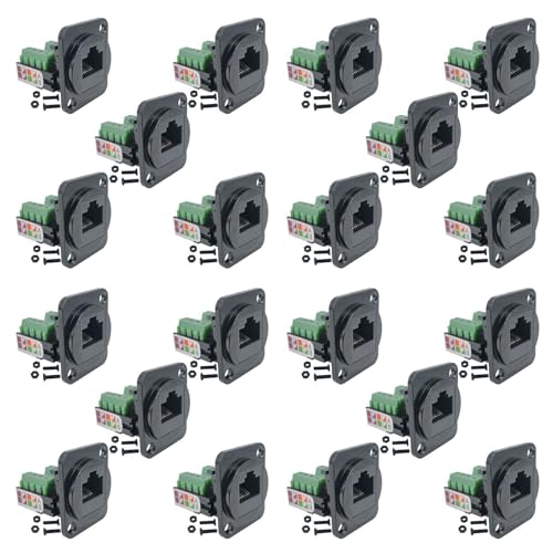 Adaptateur RJ45 à vis type D pour câbler facilement le réseau internet de la maison