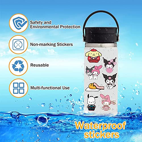 Kawaii Stickers Kawaii Theme Include Vinyl Waterproof Cute Graffiti Stickers for Laptop Water Bottle Cup Bike Luggage Computer Phone 150 Piece Stickers