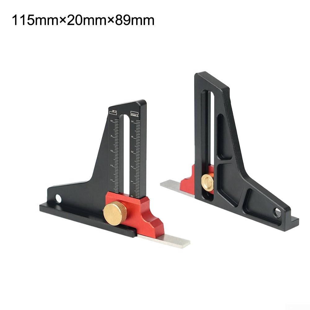 Jauge De Hauteur Pour Travail Du Bois - 0-55 Mm, Alliage Aluminium - Précise Et Portable