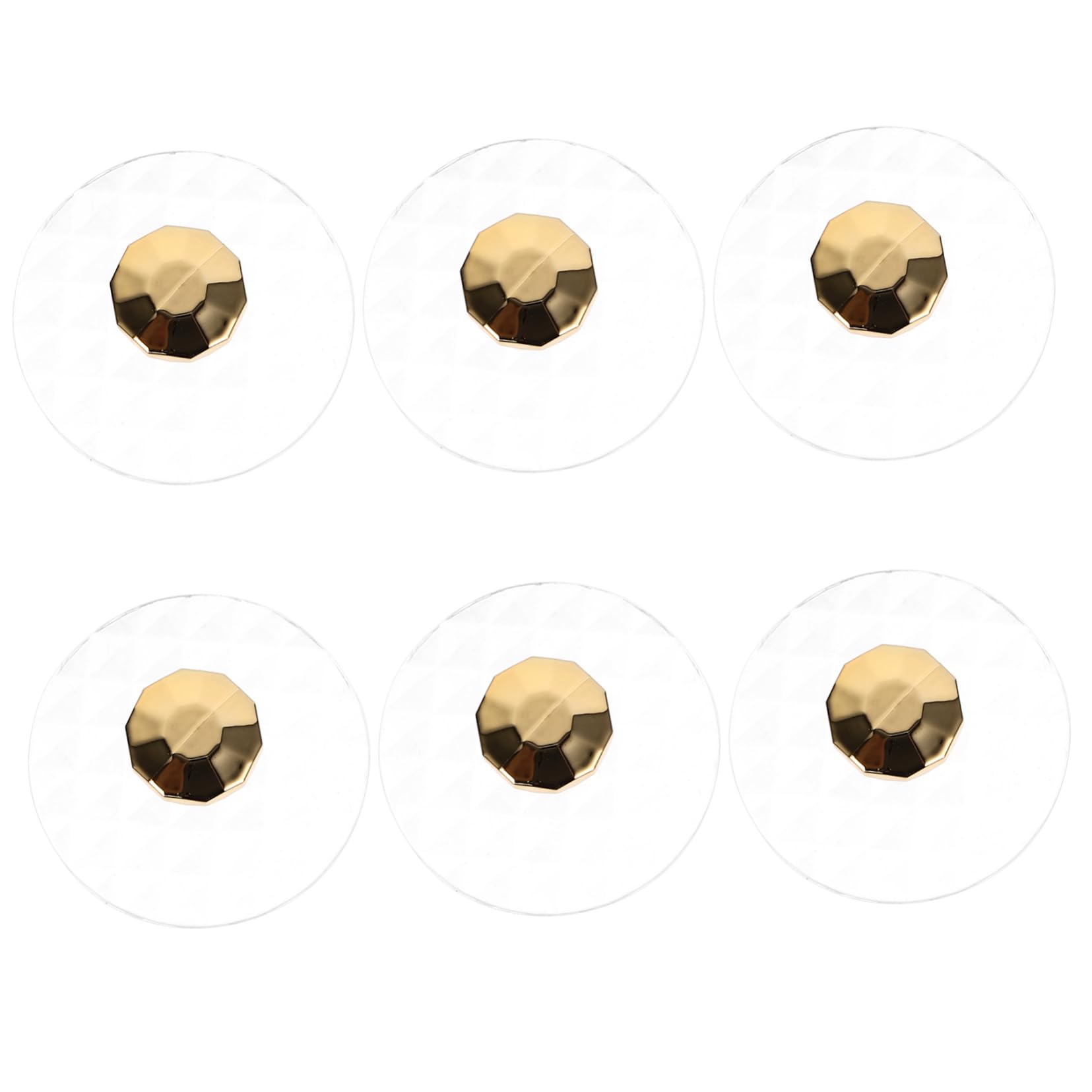 STOBAZA Ganchos Adhesivos Para Pared Con Diseño De Colgadores Transparentes Para Joyería Multiusos Para Colgar Collares Ropa Y Accesorios Paquete De Decoración 6 Piezas X 4