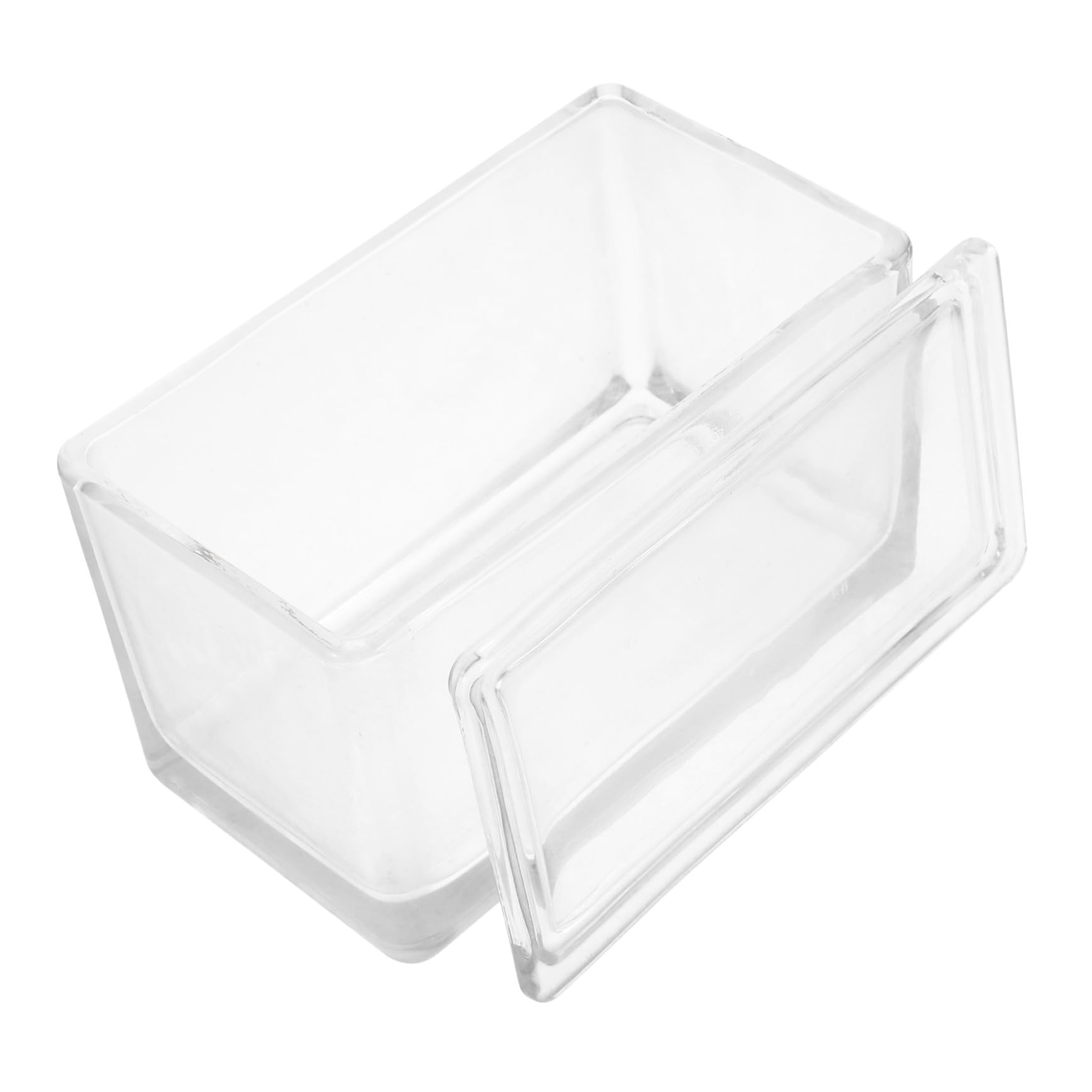 Garneck Transparenter Glas färbecylinder mit Konkaven Objektträgern Wiederverwendbar und Bruchsicher Flexibler Ständer für Stehende und Liegende Anwendung Großer Fassungsvermögen für